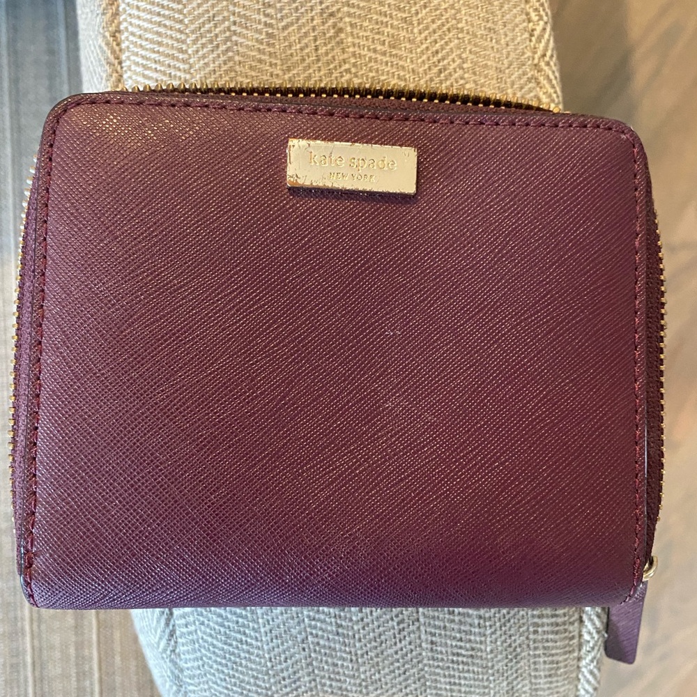 Kate Spade Plum Zip Wallet